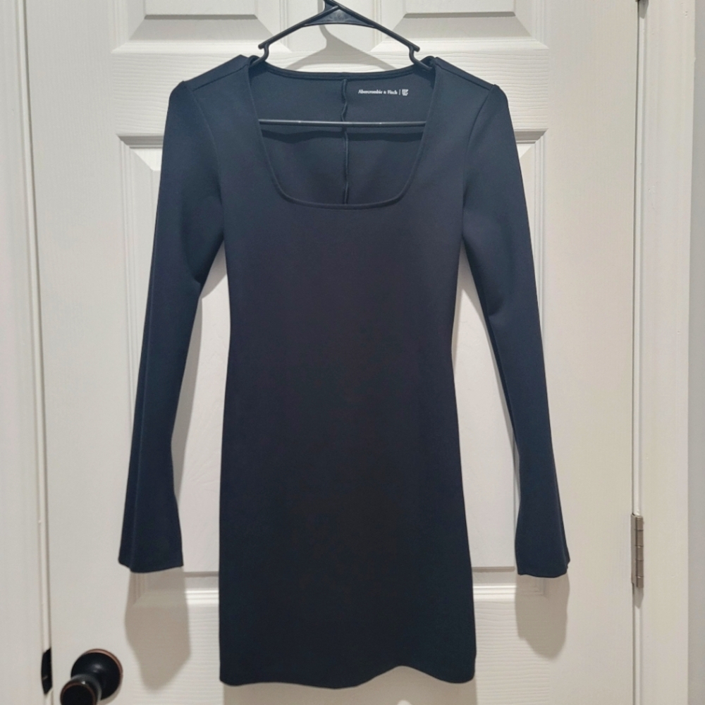 Abercrombie Split-Cuff Ponte Squareneck Mini Dres… - image 2